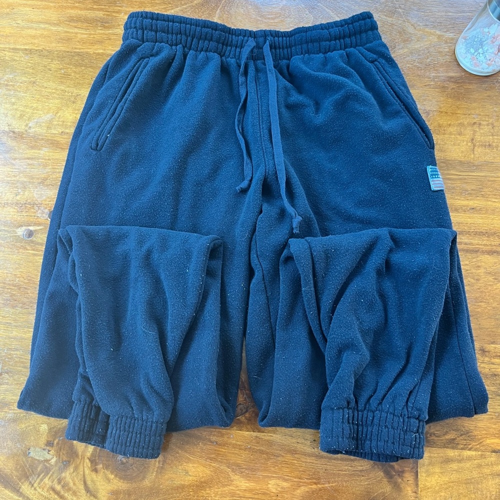 Brandy Melville Sweatpants. American Flag detailing, navy blue.